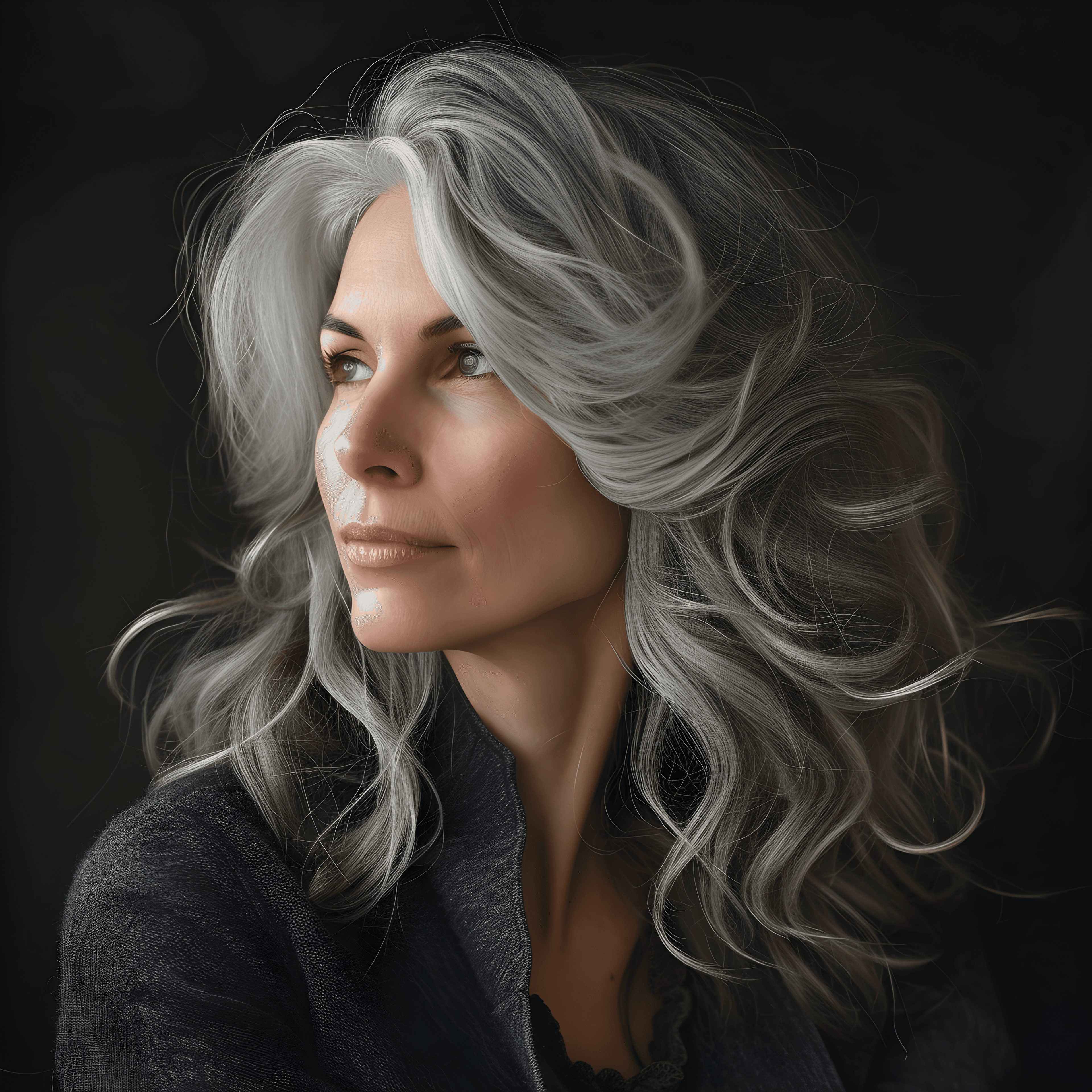 Gray hair